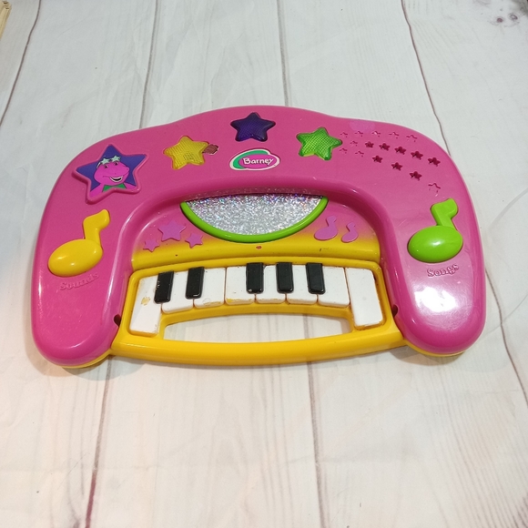 1999 Barney the Dinosaur Playskool Song Magic CD Spin Keyboard RARE - Picture 2 of 13